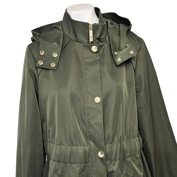 Ted Baker Women's Jaylene Lightweight Hooded Parka Utility Size 1 US Size 4 - Picture 6 of 13